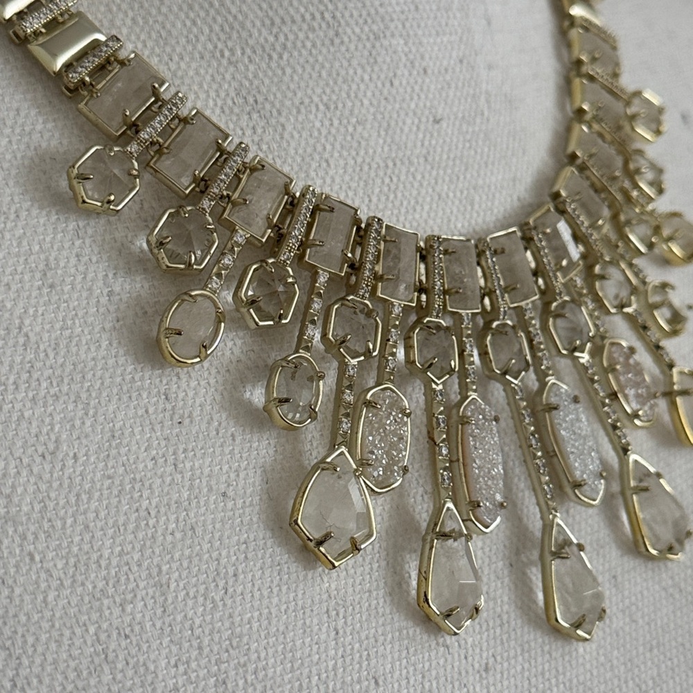 Kendra Scott Bette Multi Stone Statement Bib Necklace - Picture 4 of 17